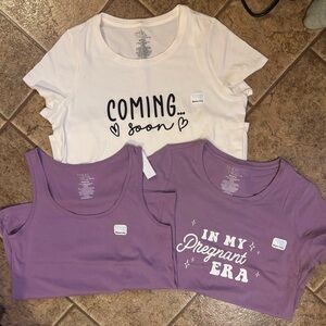 NWT *Bundle of 3* Maternity tops sz L (12/14)